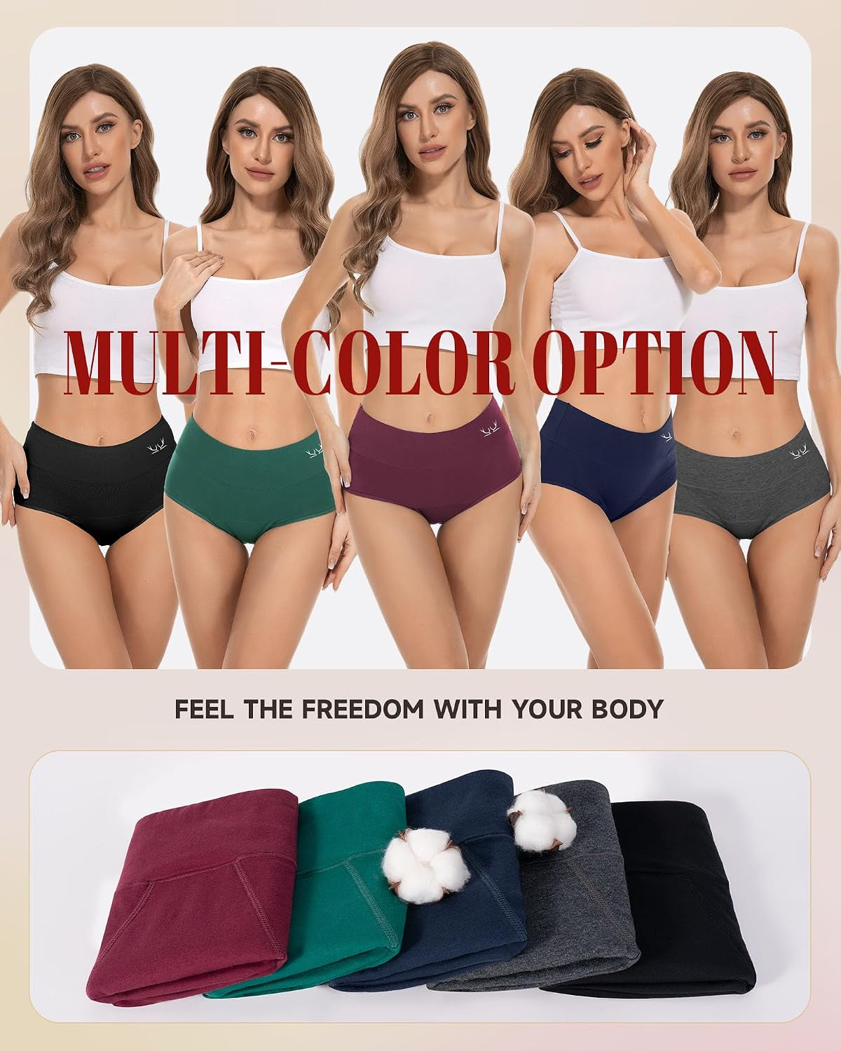 Heavy Flow High Absorbency Period Underwear Women, Leakproof Panties Postpartum Menstrual Hipster Briefs Teens 3 Pack