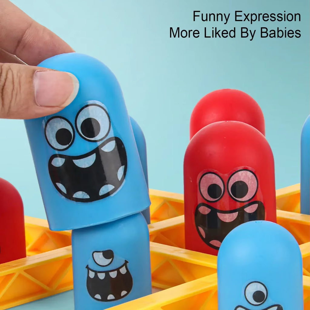 Exciting Tic Tac Toe Big Eat Small Gobble Board Game - The Ultimate Interactive Educational Toy for Family Fun and Bonding, Perfect Christmas Gift for Kids!