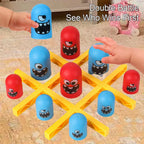 Exciting Tic Tac Toe Big Eat Small Gobble Board Game - The Ultimate Interactive Educational Toy for Family Fun and Bonding, Perfect Christmas Gift for Kids!
