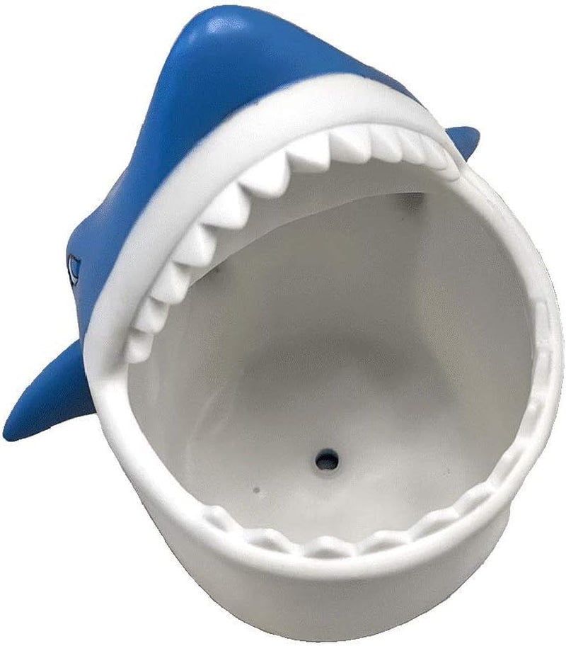 Kids Toothbrush Holder Toothbrush Organizer – Durable Silicone Animal Tooth Brush Holder – Easy to Clean Toothbrush and Toothpaste Holder – Toothbrush Holders for Bathrooms by Lily’S Home - Shark
